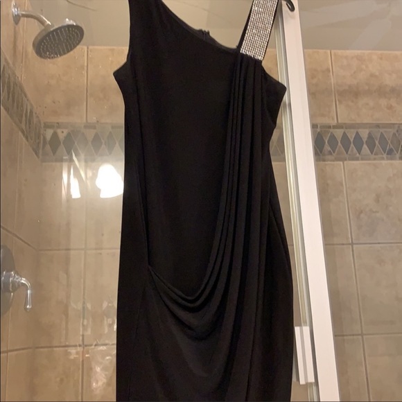 Betsy & Adam Cocktail Dress with Rhinestone Strap Size 6 - Picture 2 of 4